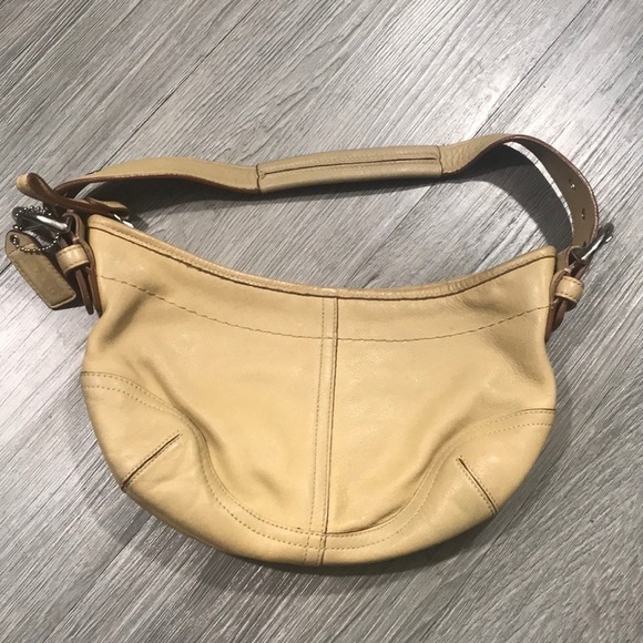Coach Tan Boho Hobo Leather Shoulder Bag - Picture 7 of 11